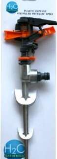 GARDEN SPRINKLER IMPULSE PLASTIC HEAD ON SPIKE H20009