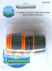 GARDEN HOSE CONNECTOR 1/2" STOP H20011 SOFTGRIP