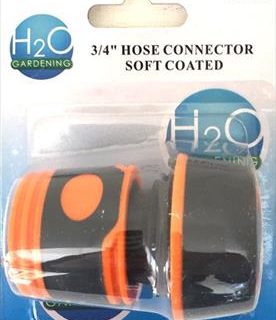 GARDEN HOSE CONNECTOR 3/4" H20012 SOFTGRIP RIGGER