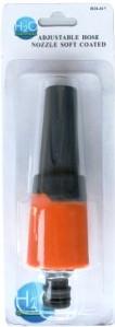 GARDEN HOSE NOZZLE ADJUSTABLE ABS SOFTGRIP H20017