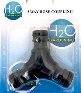 GARDEN HOSE COUPLING 3 WAY H20019