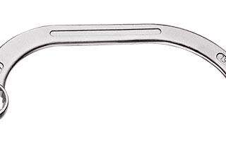 SPANNER 1/2MOON RING GED RED 13X15MM