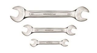 SPANNER DBL OPEN END SET GED RED 12PC