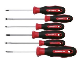 S/DRIVER SET GED RED PH+SL 6PCE 2CHANDLE
