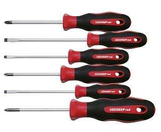 S/DRIVER SET GED RED PH+SL 6PCE 2CHANDLE