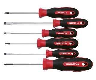 S/DRIVER GED RED SET PZ+SL 6PCE 2CHANDLE