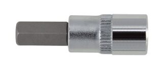 SOCKET GED RED S/DRIVER 1/4`` 5MM L37MM