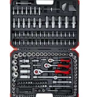 SOCKET SET GED RED 1/4``+ 3/8``+1/2``172PCE
