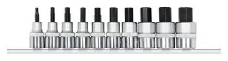 ALLEN BIT SOCKET SET GED RED 1/2 10PCE