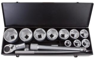 GROZ SOCKET SET HEX1``DR 15PC 36MM-80MMXX