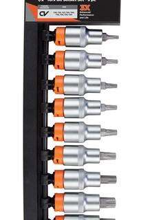 GROZ SOCKET SET TORX 1/2``DR 9PC 50MM