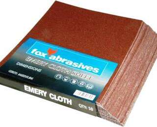ABR FOX SHT EMERY CLOTH COARSE P/50