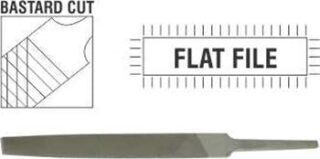 FILE AFILE FLAT 2ND CUT 300MM BULK