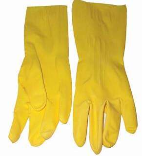 GLOVE MATSAFE LATEX HOUSE/H YELLOW S