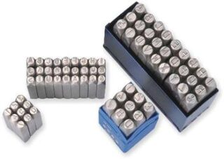 GROZ PUNCH LETTER SET  8MM LP/8