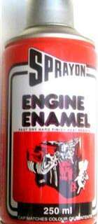 SPRAYON PAINT ENGINE ENAMEL MATT BLACK