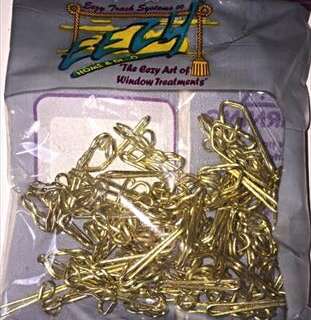 CURTAIN HOOKS BRASS R7 50 PER PACK