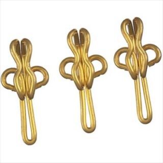 CURTAIN HOOKS BRASS R7 100 PER PACK