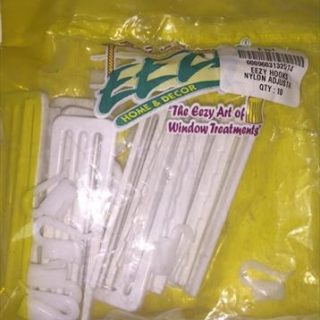 CURTAIN HOOKS NYLON ADJUSTABLE PKT10