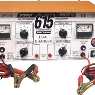 BATTERY HAWKINS PRO615 CHARGER 6X12V 10A