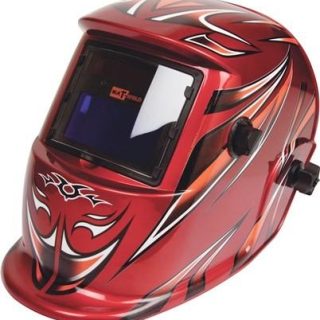 HELMET MAT AUTO-DARK GRIND OPT RED