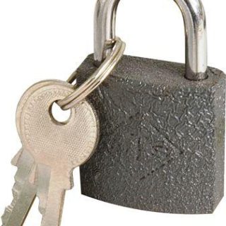 PADLOCK MTS  IRON P/P  25MM