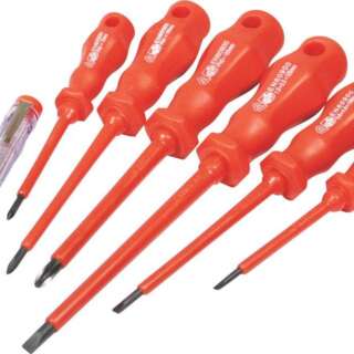 SCREWDRIVER SET MTS 7PC VDE 1000V+TESTER