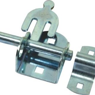 BOLT PAD OVAL D/END LOCK GALV 100MM P/10