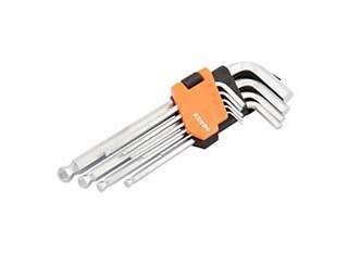 ALLENKEY KENDO BALL 9PC HEX SET LONG ARM