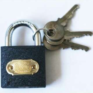 LOCK PADLOCK TRICIRCLE IRON 38MM K/ALIKE 364KA