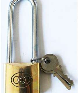 Lock Padlock Tricircle Brass 50Mm L/Shack 265L