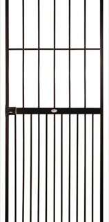 Security Gate P/Coated Black Lanz 813X2032