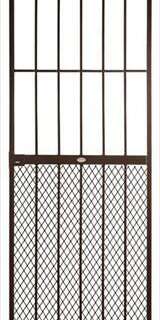 SECURITY GATE P/COATED BROWN NEDER 813X2032