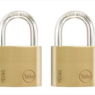 PADLOCK SOLID BR 40MM DUO PACK YALE BLISTER YE1/40/122/2