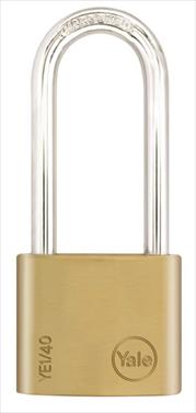 Padlock Solid Br L/Shackle  50Mm Yale Blister Ye1/50/166/1
