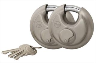 Padlock Discus 70Mm Duo Yale Blister Ye130/70/165/2