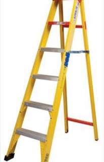 Stepladder A Frame F/Glass Industrial 6 Step 1.8Mt (115Kg) M