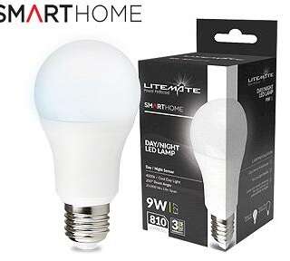 LED LITEMATE A60 9W E27 DAY/NIGHT SENSOR
