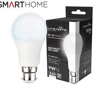 LED LITEMATE A60 9W B22 DAY/NIGHT SENSOR