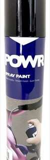 PAINT SPRAY STD BLACK GLOSS 300ML POWR