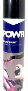 PAINT SPRAY STD BLACK MAT 300ML POWR