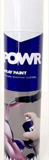 PAINT SPRAY STD WHITE GLOSS 300ML POWR