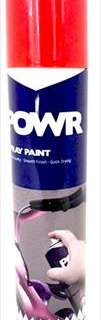 PAINT SPRAY STD RED SIGNAL300ML POWR