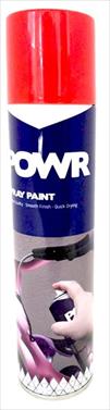 PAINT SPRAY STD RED SIGNAL300ML POWR
