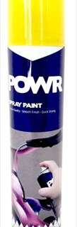 PAINT SPRAY STD YELLOW CANARY 300ML POWR