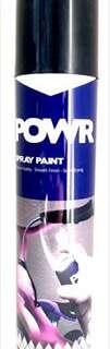 PAINT SPRAY STD BLACK SATIN 300ML POWR