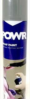 PAINT SPRAY STD GREY SILVER 300ML POWR