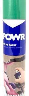 PAINT SPRAY METAL GREEN 300ML POWR