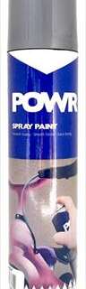 PAINT SPRAY METAL GREY 300ML POWR