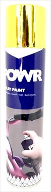 PAINT SPRAY METAL GOLD SUPER 300ML POWR